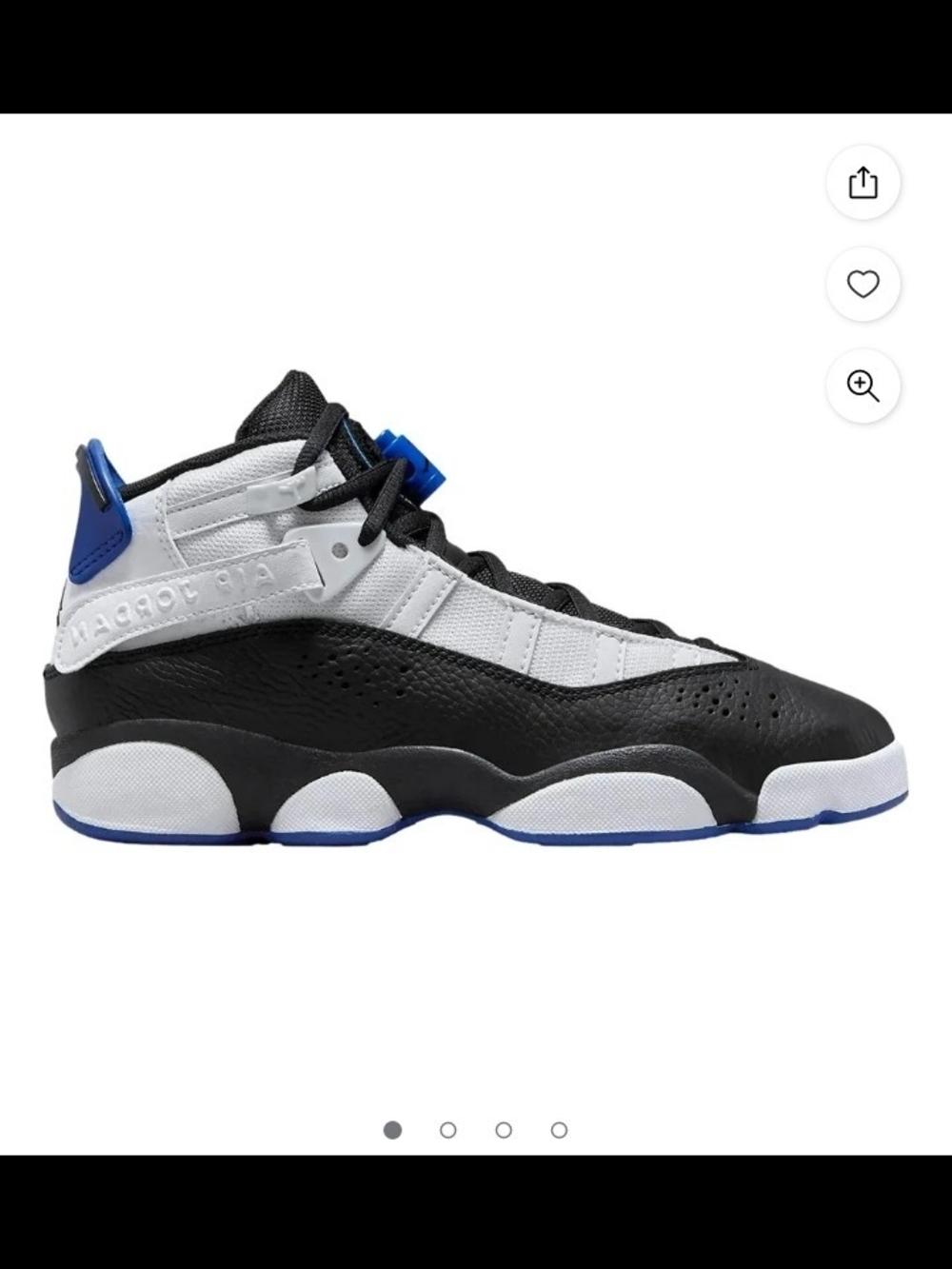 Jordan Men’s Sneakers in Black/White/Royal Blue